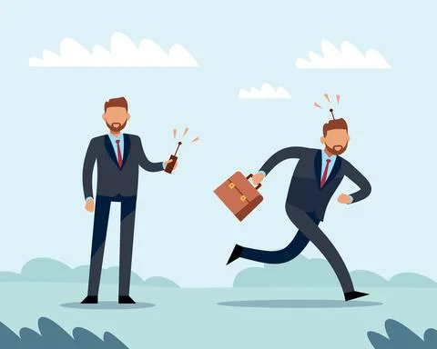 Control over the execution of instruction. Improving business system Illustrazione stock