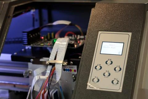 Control panel and circuit board Foto stock