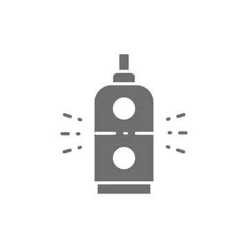 Control panel on and off, switch machines gray icon. Stock Illustration