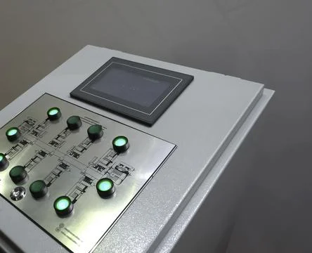 Control panel for asynchronous motors. Stock Photos