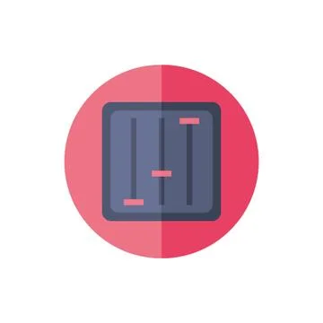 Control panel audio isolated icon Stock Illustration