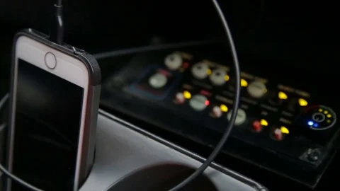 Control panel in the car Stock Footage 82504309