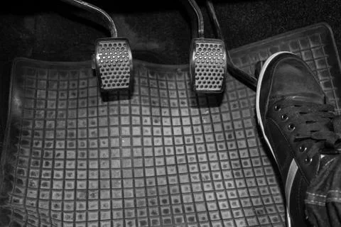 Control panel of the car. Foto stock