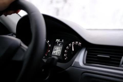 Control panel in the car Stock Photos