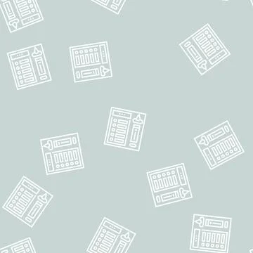 Control panel car wash line seamless pattern 스톡 일러스트