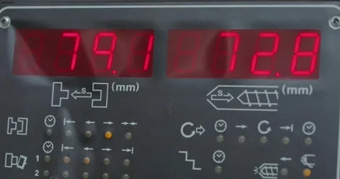 Control panel of cnc machine in factories. Modern CNC machine. CNC machine Video stock 271347396