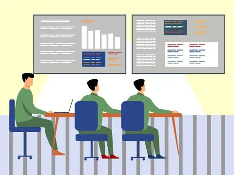 Control Panel Concept Illustration Style Stock Illustration