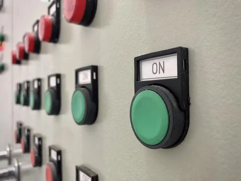 Control panel control panel in laboratory Stock Photos