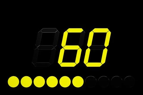 Control panel with digital instrument panel indicator. Concept of risk levels Stock Illustration