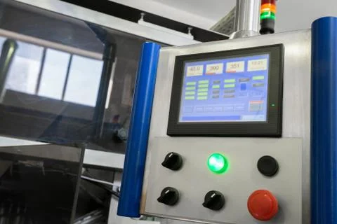 Control panel with display Foto stock