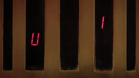 Control Panel of an Elevator, Metal Elevator Panel with Red Numbers of Floors. Stock Footage 244962849