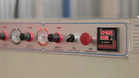 Control panel, Equipment control, Panel assembly Stock Footage 238406543