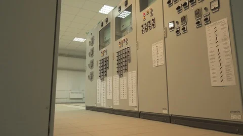 Control panel - equipment - port Taman Stock-Footage 123781489