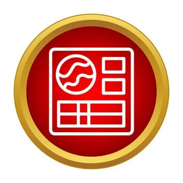 Control panel graphic user interface icon 스톡 일러스트