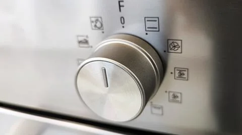 Control panel for household appliances. Program control button. Foto stock