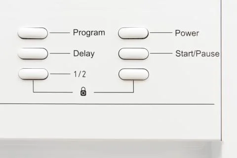 Control Panel of a Household or Kitchen Appliance Stock Photos