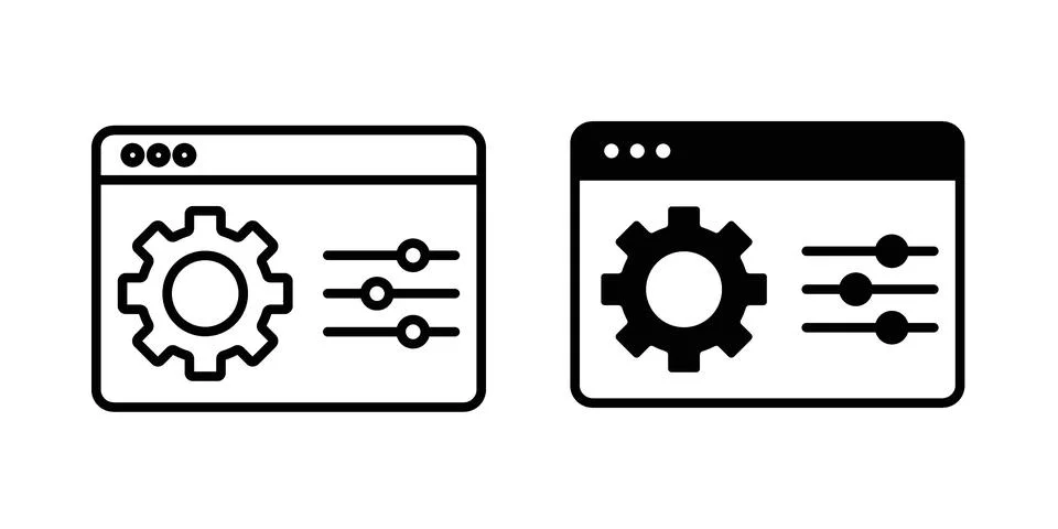 Control panel icon concept. best for web design Stock Illustration