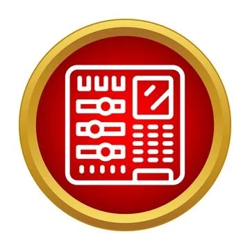 Control panel icon showing settings adjustment interface Stock Illustration