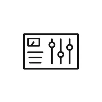 Control panel icon vector set collection for web イラスト素材