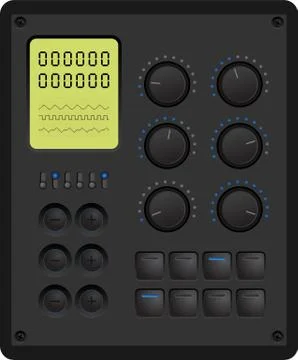 Control panel Illustrazione stock