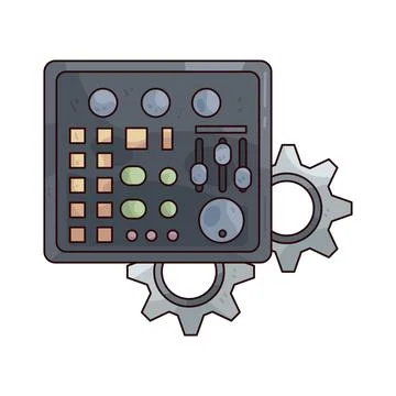 Control Panel illustration Stock Illustration