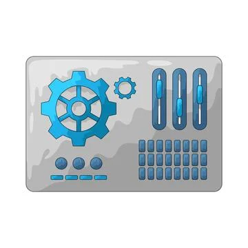 Control Panel illustration Illustrazione stock