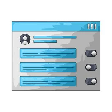 Control Panel illustration Stock Illustration
