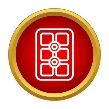 Control panel interface icon showing settings or options 스톡 일러스트