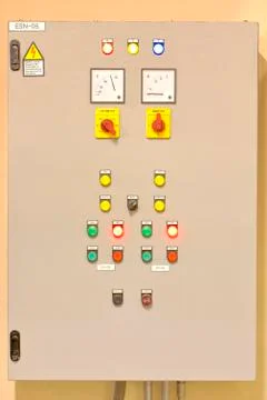 Control panel lights. Stock Photos