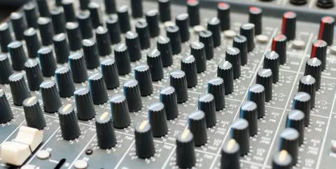 Control panel music Stock Photos
