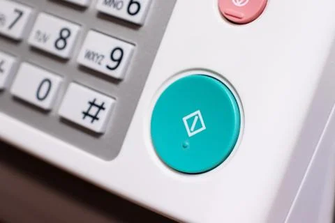 Control panel of office device, fax machine, printer,copy machine, etc. Conce Stock Photos