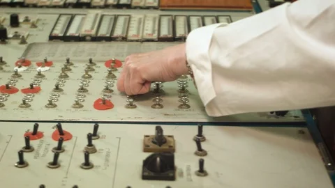 A control panel of an old USSR nuclear station Vidéo 71080306