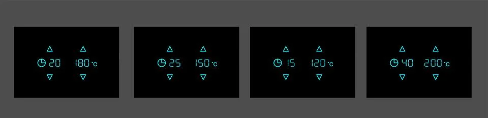 Control panel for oven Stock Illustration