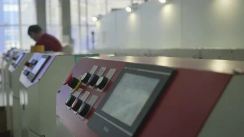 The control panel of the painting machine for paper cups 動画素材 156718976