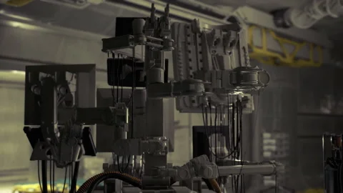 Control panel placed close alongside rugged electrical equipment Stock Footage 339797354