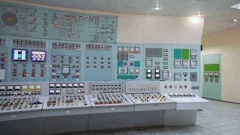 Control Panel Power Station. Stock Footage 107643930