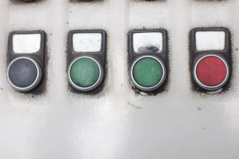 Control panel with push buttons i Stock Photos
