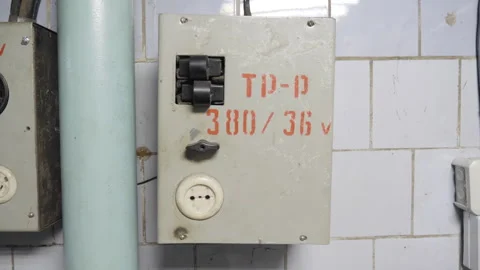 Control Panel In An Retro Cafe Stock Footage 245350630