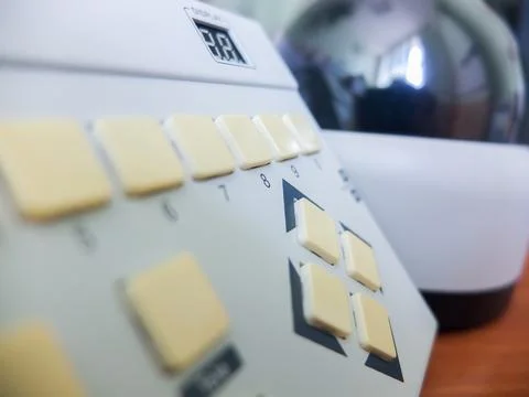 Control panel for rotating video cameras Stock Photos