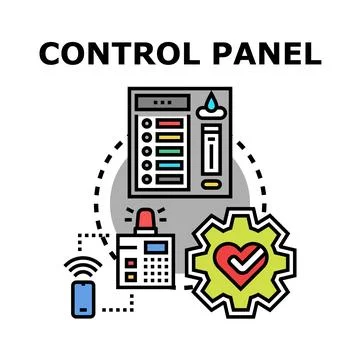 Control panel system for smart house automation technology Stock Illustration