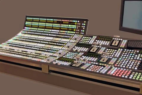 Control panel telecasts Stock Photos