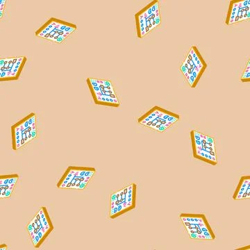 Control panel tool work isometric icon seamless pattern Stockillustratie