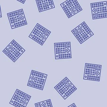 Control panel tool work line seamless pattern Stock Illustration