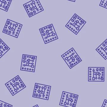 Control panel tool work line vector seamless pattern 스톡 일러스트