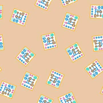 Control panel tool work vector seamless pattern 스톡 일러스트