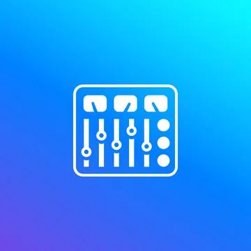 Control panel vector icon 스톡 일러스트