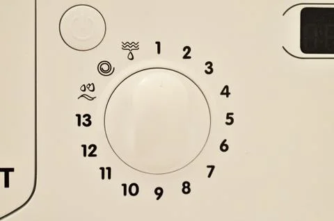 Control panel of washing machine with the round handle Photos