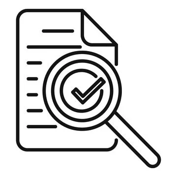 Control papers icon outline vector. Work trust Stock Illustration