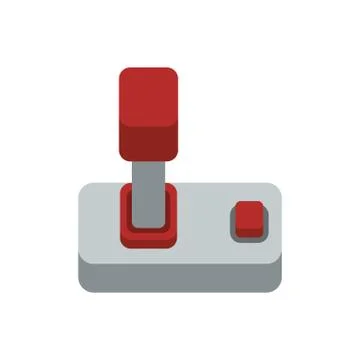 Control pixel video game play icon. Vector graphic Illustrazione stock
