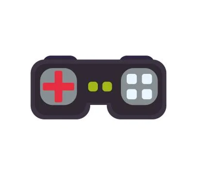 Control pixel video game play icon. Vector graphic 스톡 일러스트